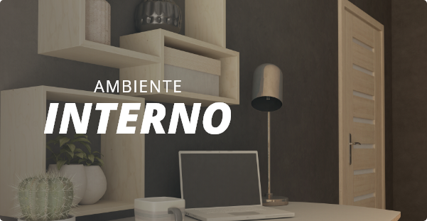 Selecione portas para ambientes internos.